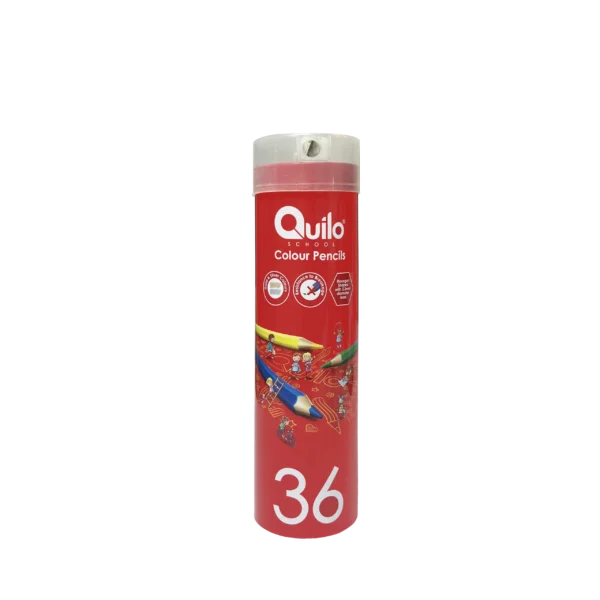 Quilo Round Tin Colour Pencils - Image 2