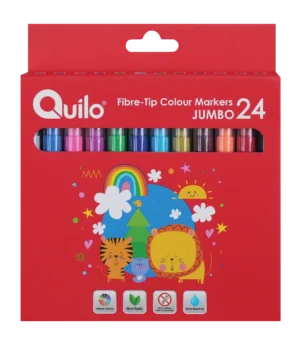 Quilo Fibre-Tip Colour Markers JUMBO