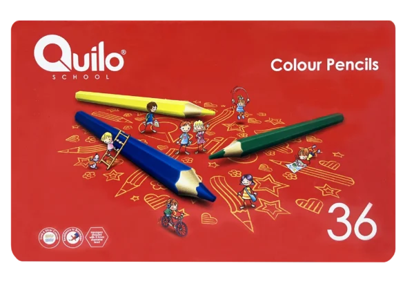 Quilo Flat Tin Colour Pencil
